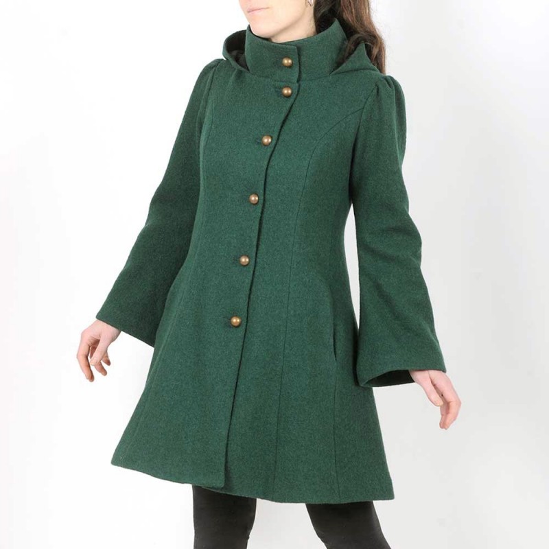 manteau d hiver vert femme